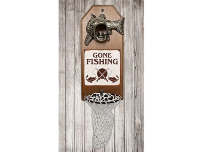 Wall Mounted Bottle Opener with Beer Cap Catcher - 19th Hole Golf –  Cranberry Collective